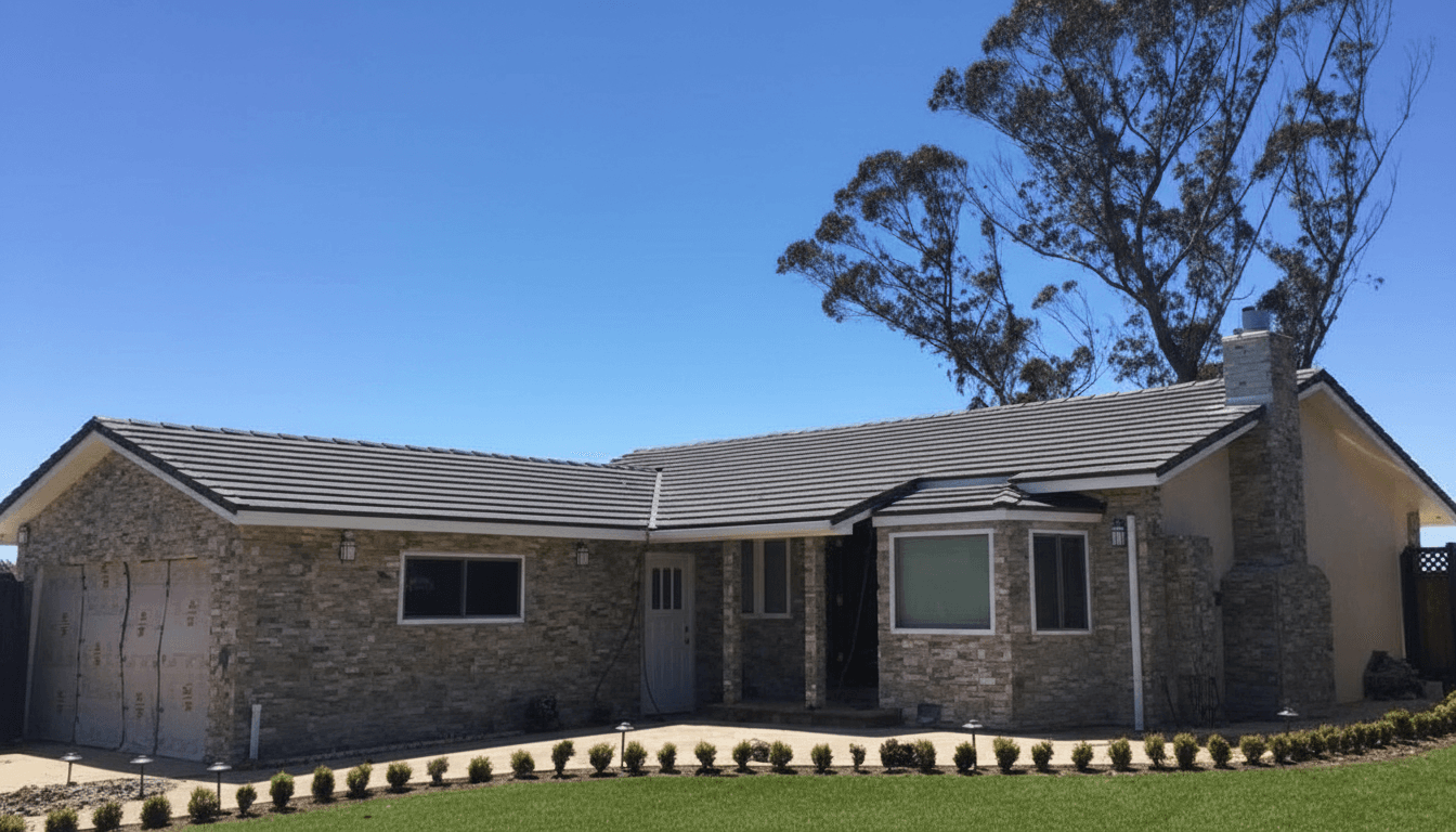 Roof after professional work